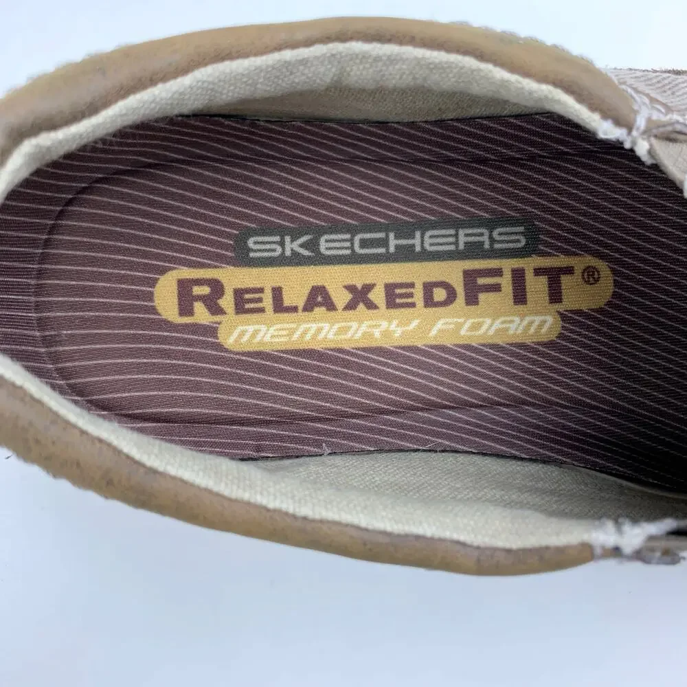Skechers Landen Steller Loafers Casual Slip On Brown Comfort Shoes Men's 8